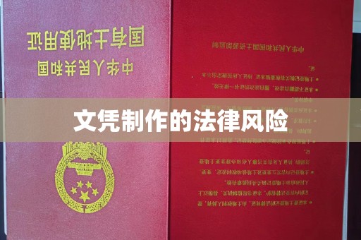 锡林郭勒文凭制作的法律风险